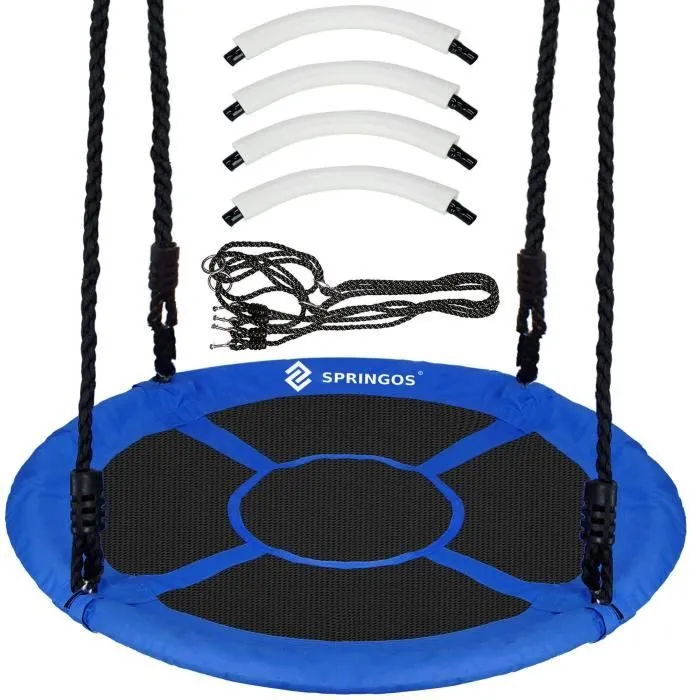 Balançoire nid d'oiseau - SPRINGOS - 110 cm - Charge 150 kg - Extérieur - Mixte-0