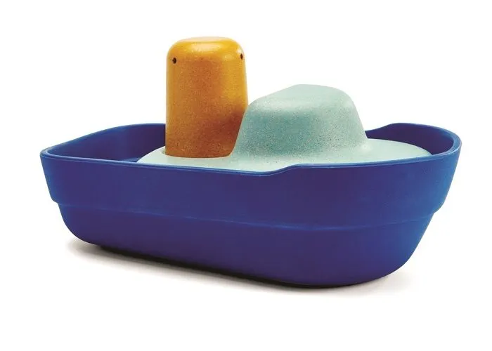 Plan Toys - Grand bateau modulable bleu 21 cm - TROUSSELIER-0