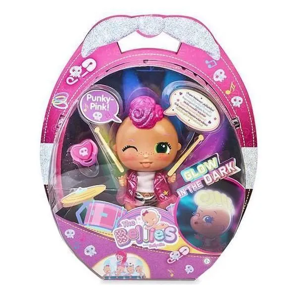 Poupée - Famosa - The Bellies Punky Pink - 17 cm - Fluorescent - Idéal pour enfants-1