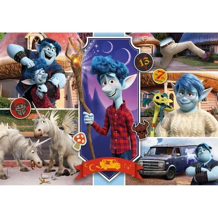 Puzzle Disney Onward - Marque DISNEY - 60 pièces - Multicolore - Pour enfant de 5 ans et plus-1