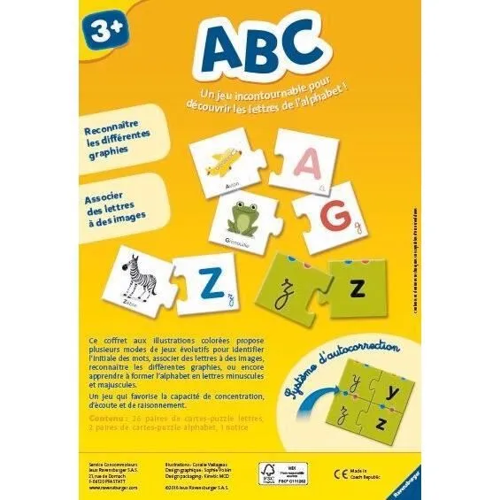 Jeu éducatif ABC - RAVENSBURGER - 3 ans et + - Intérieur - Vert - Mixte-2