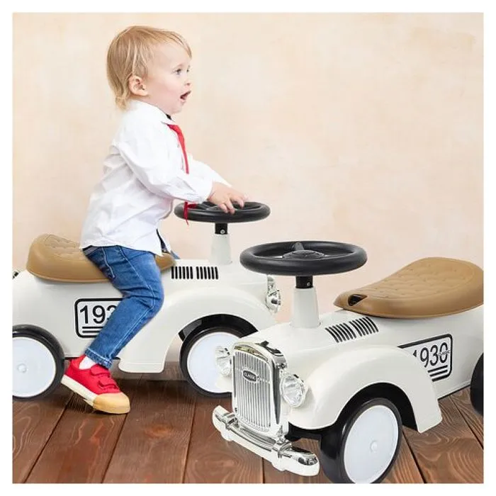 Push-Car Classic Car blanc-5