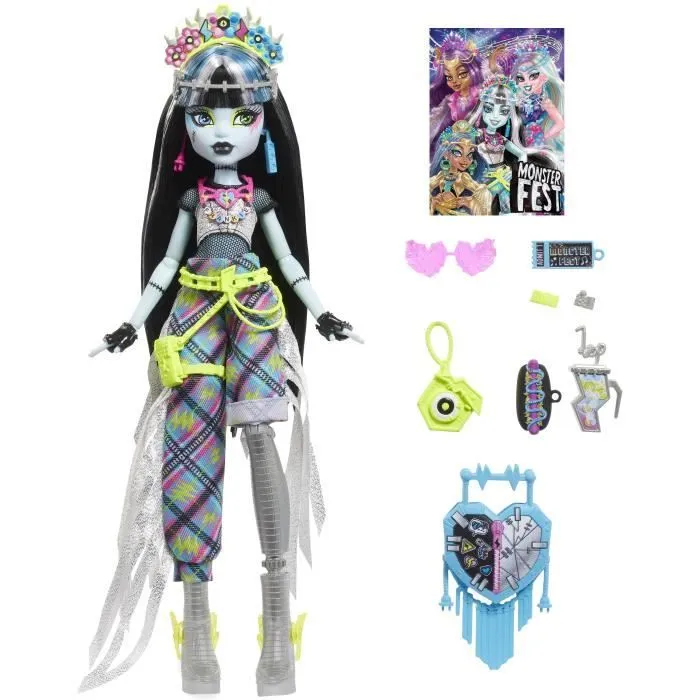 Monster High-Poupée Frankie Stein Monster Fest-Poupée et accessoires HXH79-5