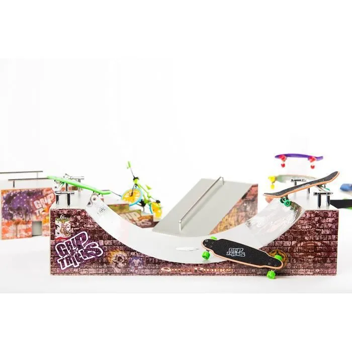 Le coffret skate Park de Grip&Tricks avec sa FUNBOX et son Fingertoy-3