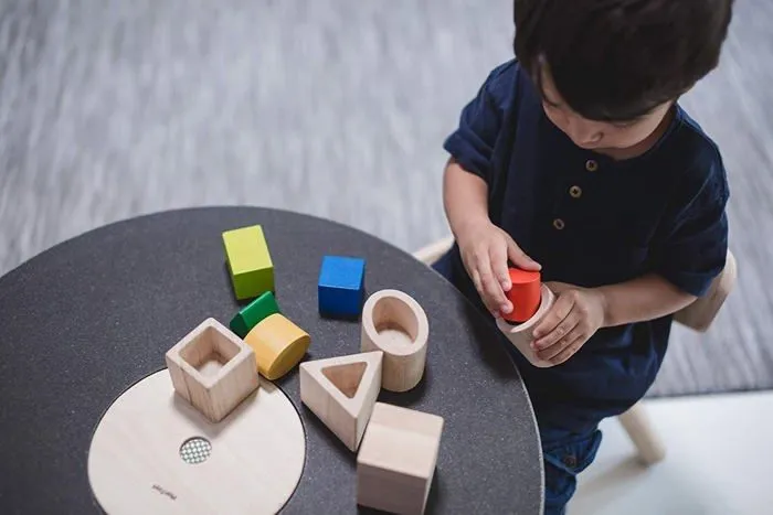 Puzzle Formes géométriques à imbriquer PLAN TOYS - méthode Montessori - 10 pièces - dès 12 mois-3