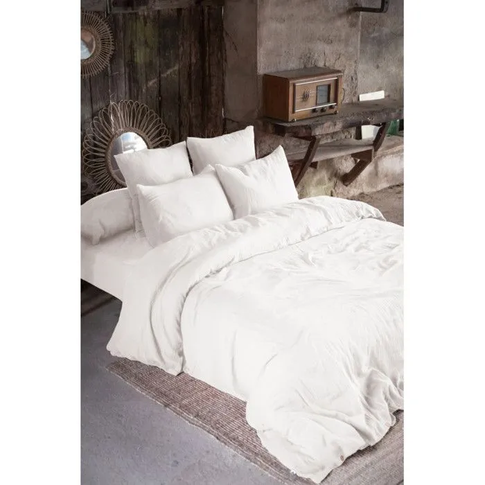Drap housse "Gaïa" toutes dimensions "Gaze de Coton" - Gaïa Chantilly - 90 x 190 cm bonnet de 30 cm-3