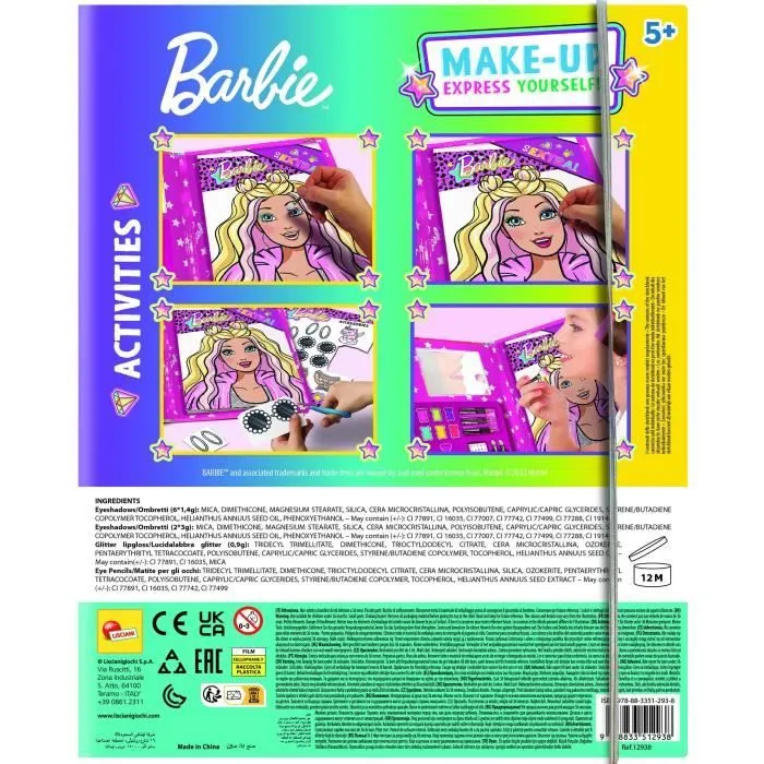 Sketchbook - Barbie Sketch Book Make Up - Lisciani - Pour Apprendre et Se Maquiller-6