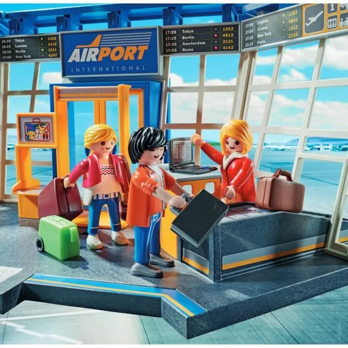 Aéroport et avion - PLAYMOBIL - 71153 - 146 pièces - Dès 4 ans - Multicolore-3