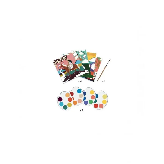 Kit de peinture - DJECO - DJ09372 - Multicolore - Activité inspirée de Gauguin - Taille unique-2