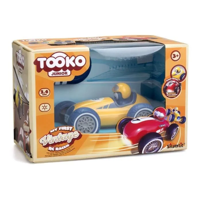 Voiture télécommandée TOOKO - Look Vintage - Dès 3 ans - Coloris aléatoire : rouge ou jaune - 13 cm-5