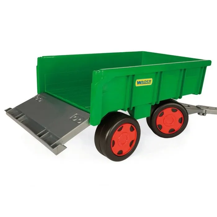 Remorque de randonnée agricole - WADER - 48 cm verte - Pour enfants - Jusqu'à 60 kg-4