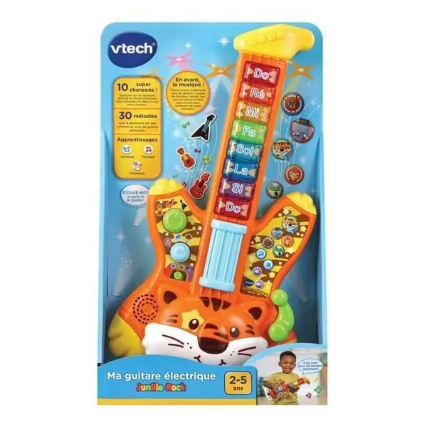 VTECH BABY - Jungle Rock - Guitare Electrique Tigre - Jouet Musical Enfant-2