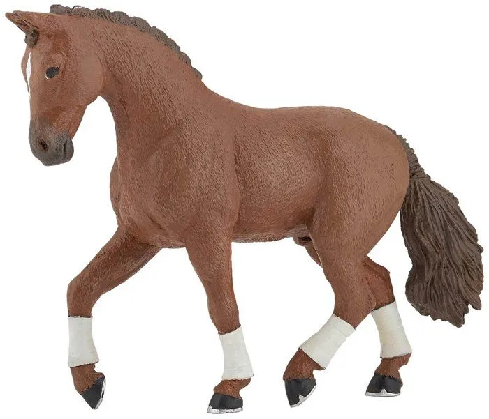 Papo - Figurine Cheval hanovrien alezan-1