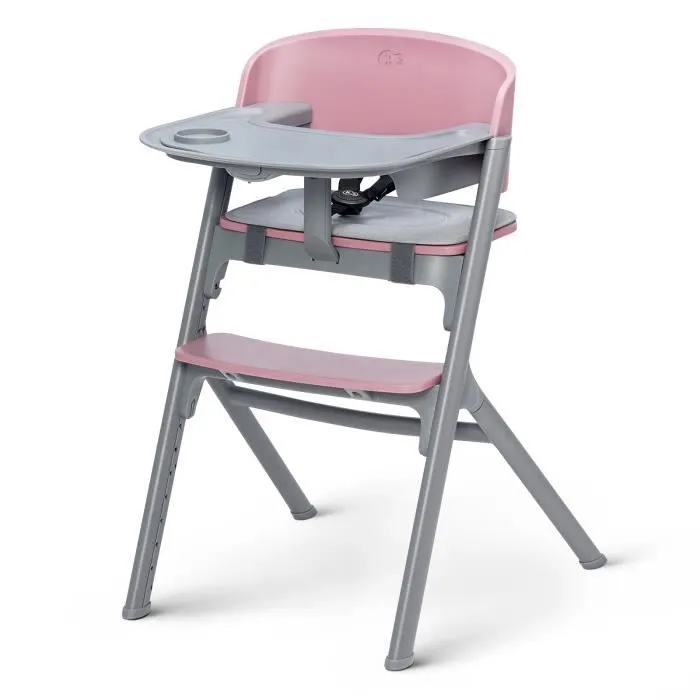 Chaise haute évolutive LIVY - KINDERKRAFT - Rose - Jusqu'à 110 kg - Multifonctionnelle-0