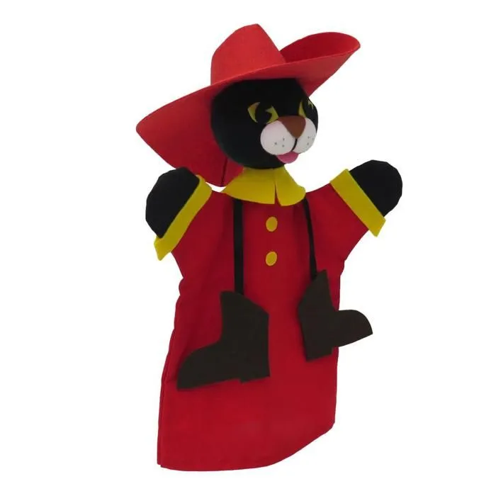 Marionnette Chat Botte 32 cm-1
