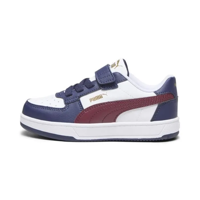 Basket à Scratch Junior Puma Caven - Blanc/Marine-Or-0