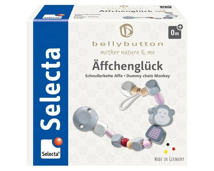 Selecta - Attache-tétine Singe rose - SCHMIDT-1