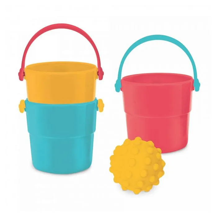 Valisette de bain LUDI - Kit complet de jouets d'eau pour enfant dès 10 mois - Bleu-1