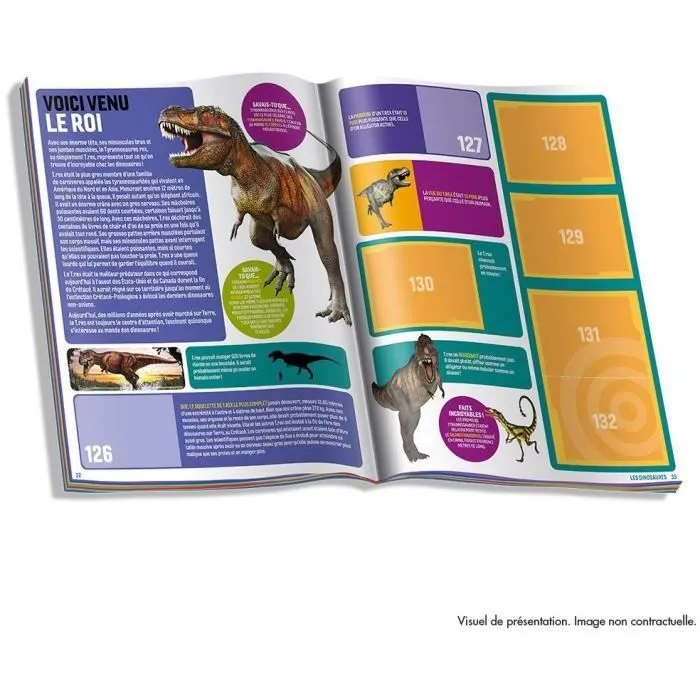 Album pour cartes à collectionner - PANINI - DINOS NATIONAL GEOGRAPHIC KIDS - PANINIPEDIA-2