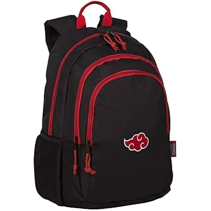 Sac à dos école Naruto Cloud - TOYBAGS - deux poches principales - poche avant - poches latérales-0