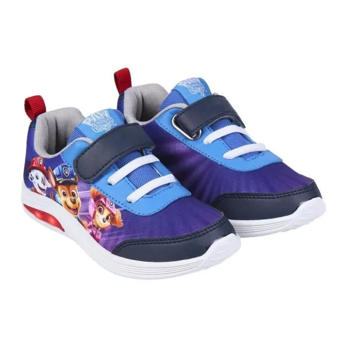 Basket Enfant La Pat Patrouille - Chaussures Lumineuse - Bleu - Scratch - Licence Pat' Patrouille-1