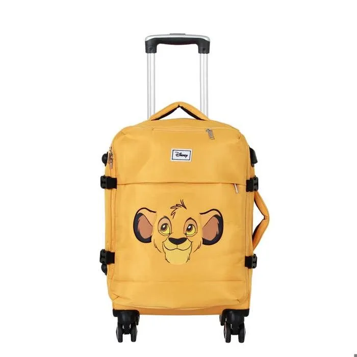 Valise Cabine - Disney - Roi Lion - Souple - Jaune - 4 Roues 360°-1