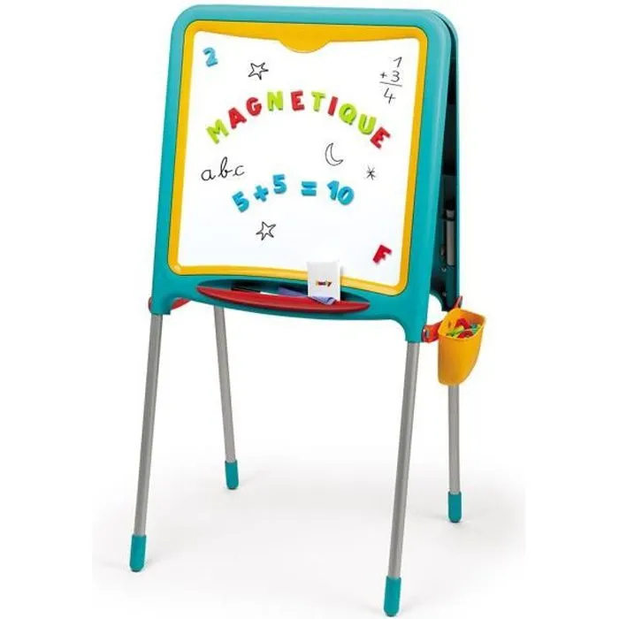 SMOBY - Tableau Tubes Ardoise Double Face 80 Accessoires Mixte-0