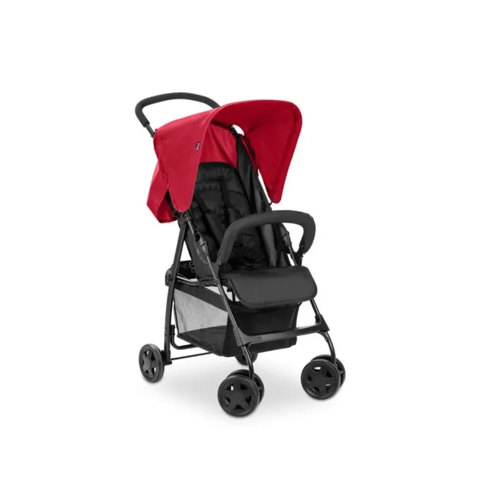 Poussette canne sport légère HAUCK - Rouge - Pliage compacte - Avec panier - Jusqu'à 18kg-1