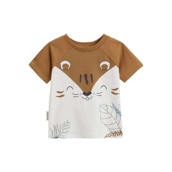 Pyjama enfant - Garden Party - 100% coton - Imprimé tigre - Label OEKO-TEX - Manches courtes-1