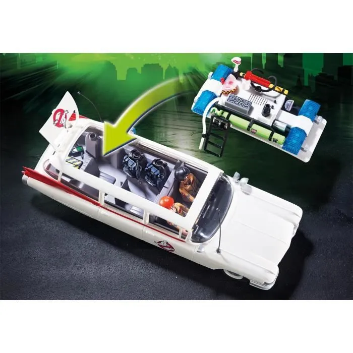 PLAYMOBIL - Ghostbusters Edition Limitée - Voiture Ecto-1 avec agents Zeddemore et Janine-2