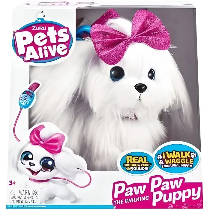 ZURU - PETS ALIVE - WALKING PUPPY - PELUCHE CHIEN INTERACTIF - 9531-0