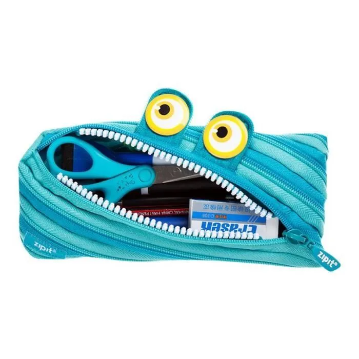Trousse - ZIPIT - Wildlings - Polyester - Bleu - Zippée-2