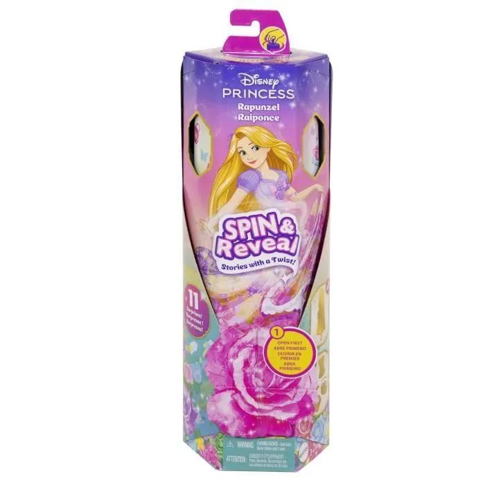 Spin & Reveal Raiponce Mattel Poupée Disney Princesses avec surprises HTV86-8