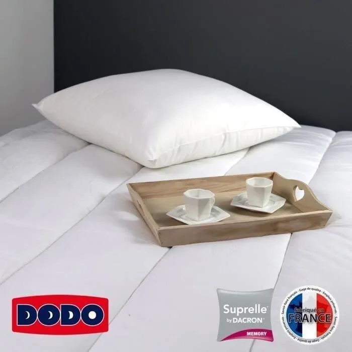 DODO Oreiller à mémoire de forme SUPRELLE MEMORY 65x65cm-1