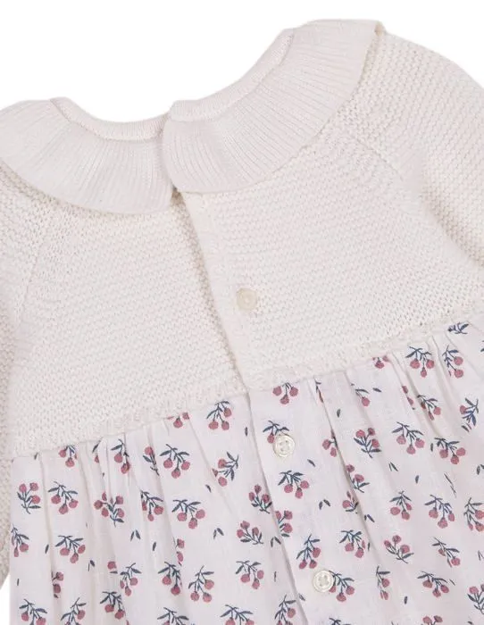 Coffret textile Gocco - W31VNPCA701WC - Jupe imprimee Robe, Blanc casse, 0-3 Mois Mixte bebe-3