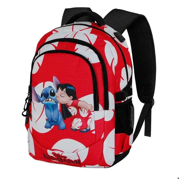 Sac à dos Running PLUS - Disney Lilo et Stitch Kiss - Rouge - Taille Unique-0