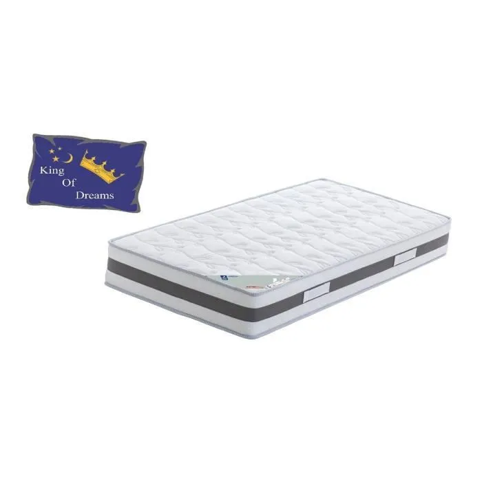 Lot 2 Matelas 80x200 Mmoire de Forme 23 CM Poli Lattex Indformable Ferme 2 Oreillers Mmoire 2 Protges Matelas-0