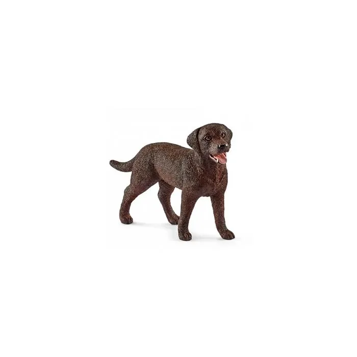 Figurine Schleich 13834 - Labrador Retriever femelle - Animal de la ferme - Pelage imperméable-0