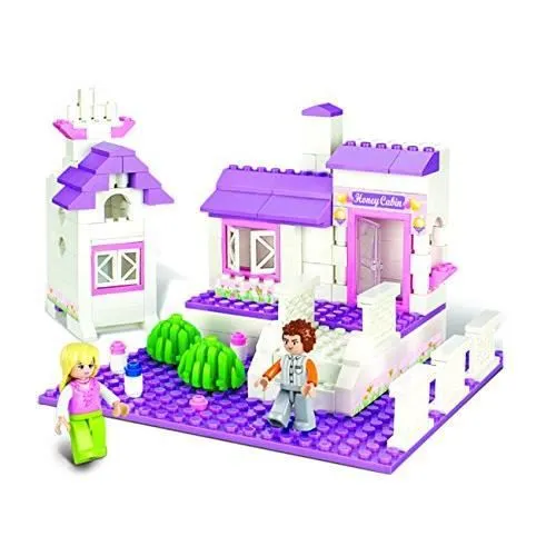 Jeu de construction - Sluban - M38-B0156 - Jaune - Montage facile - Pour filles à partir de 4 ans-1