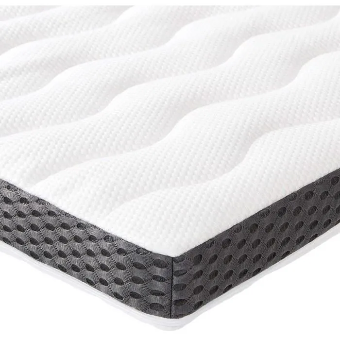 Sur-matelas en mousse visco-élastique Basics - 7 cm - 140 x 200 cm-0