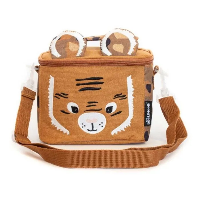 Sac gouter isotherme Les Déglingos - Tigre - Nylon - Enfant - Marron - Orange-0