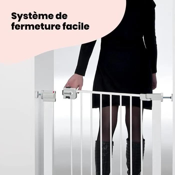 SAFETY 1ST Barrière de sécurité enfant Easy Close - Métal - 73 à 80 cm - Blanc-3