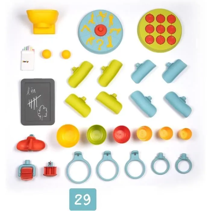 Smoby - Mur d'activités enfant - Circuit de balles + circuit d'eau - 6 jeux différents - Dés 2ans-1