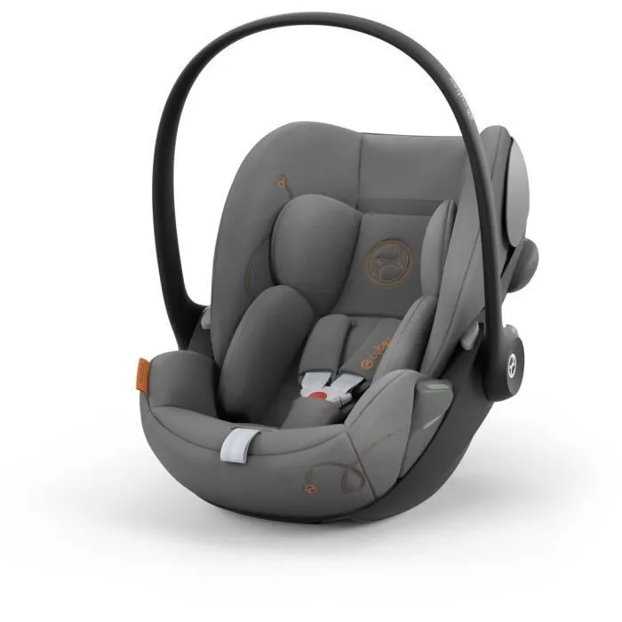 Coque Auto bébé Cloud G CYBEX i-Size - Inclinable - Tissu respirant - Homologation avion - Moon Black-0