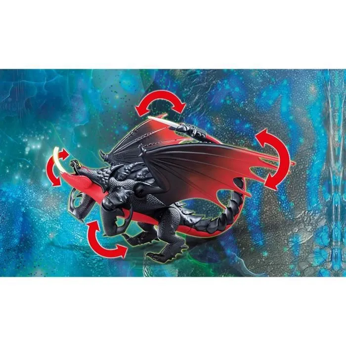 PLAYMOBIL - Dragons 3 - Agrippemort et Grimmel - 11 pièces - 4 ans et plus - Plastique-3