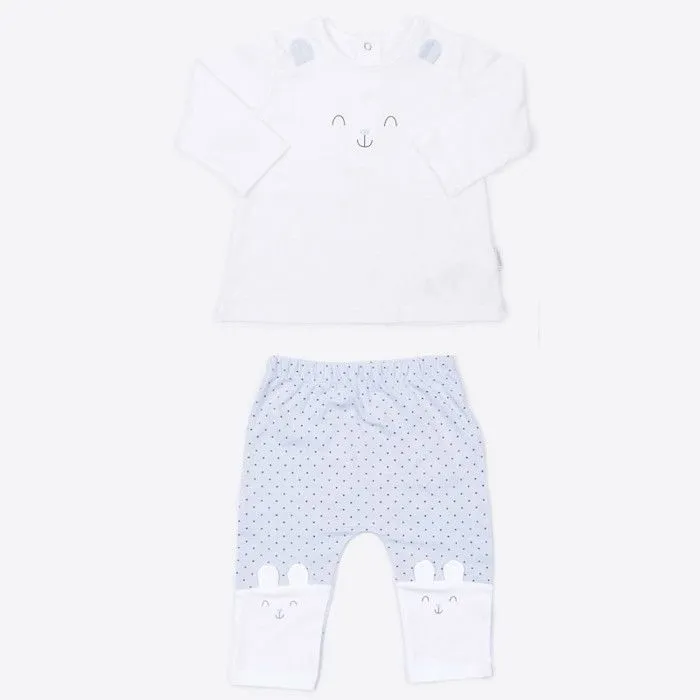 Pyjama bébé 2 pièces en coton bio LAPIN-1