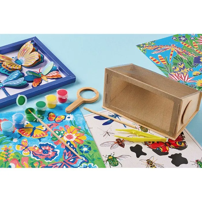 Mallette d'Explorateur thème le jardin - Kit de Loisirs Créatifs - 6 Activités Variées - Activité Manuelle pour Enfant - 6 Ans et +-1
