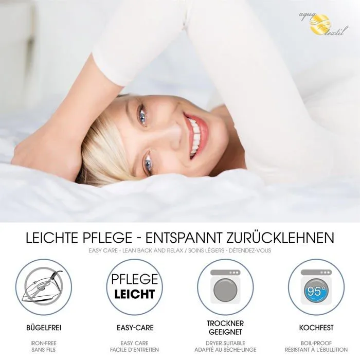 Aqua-textil - 10586 - Protege-Matelas Soft Touch 140 x 200 cm Surmatelas sous-Matelas 1680g Oeko-TEX thermoregulateur-2