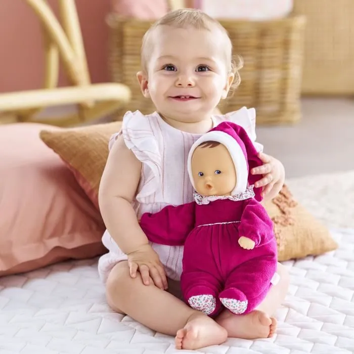 Doudou - COROLLE - Babipouce Rose Grenadine - 28 cm - senteur vanille - dès la naissance-3