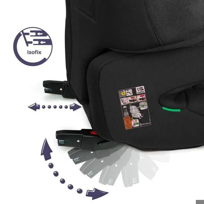 RENOLUX Réhausseur Isofix R129 100-150 cm Softness® RENOFIX² Carbon-3